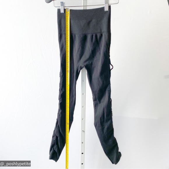 Free People movement xs black leggings side lace up - Picture 4 of 16